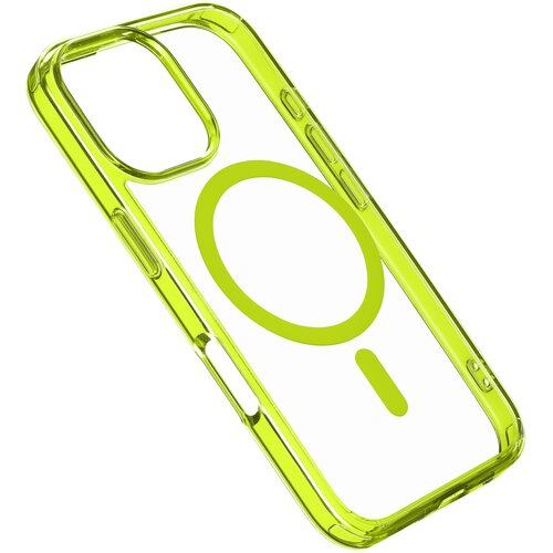 Etui CELLULARLINE Iconic Magsafe do Apple iPhone 16 Pro Max Przezroczysto-zielony