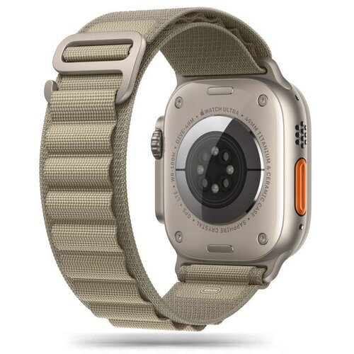 Pasek TECH-PROTECT Nylon Pro do Apple Watch 6/7/8/9/10/SE/Ultra 1/2 (44/45/46/49mm) Oliwkowy