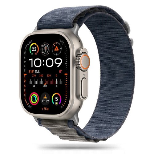 Pasek TECH-PROTECT Nylon Pro do Apple Watch 6/7/8/9/10/SE/Ultra 1/2 (44/45/46/49mm) Granatowo-szary