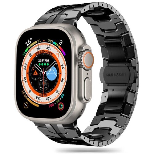Pasek TECH-PROTECT Stainless Line do Apple Watch 6/7/8/9/10/SE/Ultra 1/2 (44/45/46/49mm) Czarny