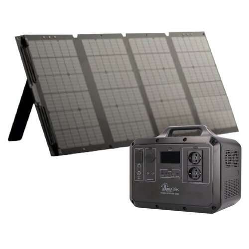 Stacja zasilania EXTRALINK EPS-S1500F 1568 Wh LifePO4 + Panel fotowoltaiczny EXTRALINK EPS-120W