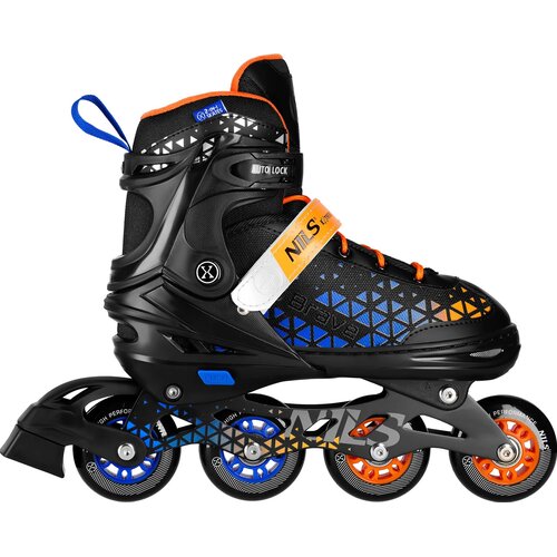 Łyżworolki NILS EXTREME Brave NH18190A 4w1 (rozmiar 39-43) Niebiesko-pomarańczowy