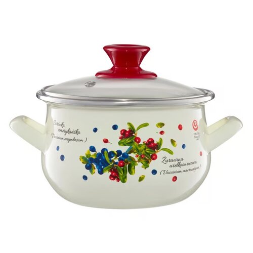 Garnek EMALIA OLKUSZ Pyza Borówka 22 cm