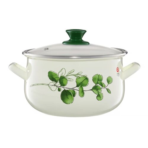 Garnek EMALIA OLKUSZ Pyza Eukaliptus 20 cm