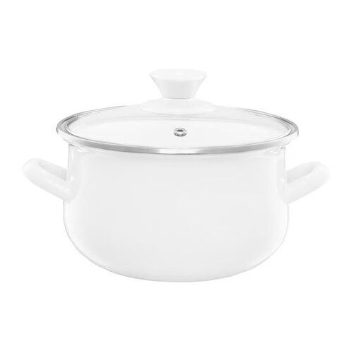 Garnek EMALIA OLKUSZ Pyza Kremowy 18 cm