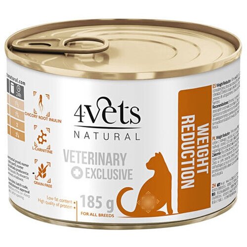 Karma dla kota 4VETS NATURAL Weight Reduction 185 g