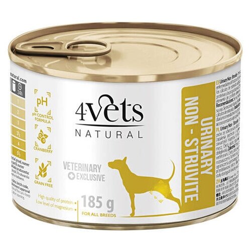 Karma dla psa 4VETS NATURAL Urinary Non Struvit Dog 185 g