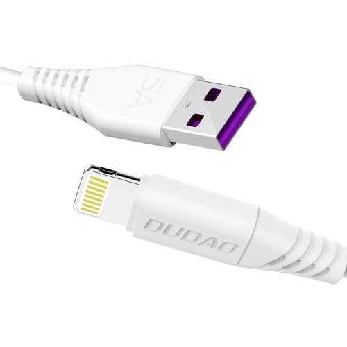 Kabel USB - Lightning DUDAO 1m 5A Biały