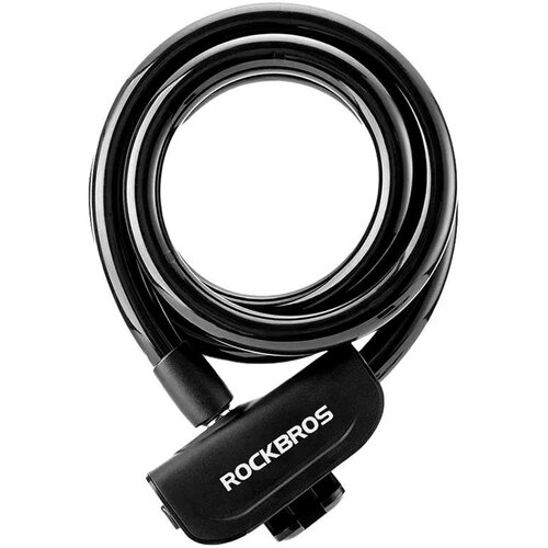 Zapięcie rowerowe ROCKBROS RKS515-BK Linka Czarny