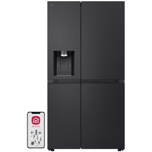 Lodówka LG GSLE91EVAC Side by Side 179cm Srebrna NatureFresh