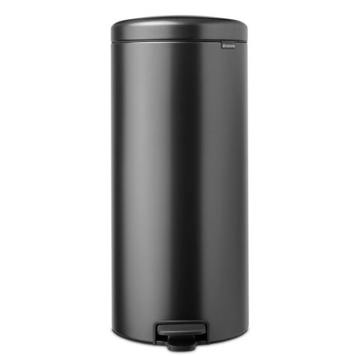 Kosz na śmieci z pedałem BRABANTIA NewIcon 233524 wyjmowane wiadro, nie przepuszcza zapachów, stal 30L Szary