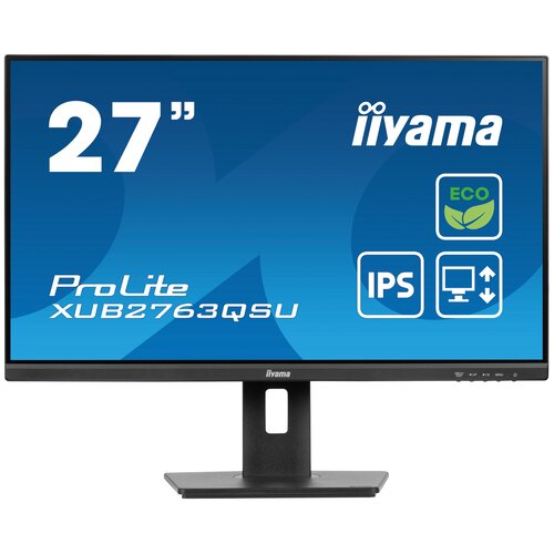 Monitor IIYAMA ProLite XUB2763QSU-B1 27" 2560x1440px IPS 100Hz 2 ms [GTG]