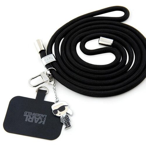 Pasek KARL LAGERFELD CBDY Cord Czarny