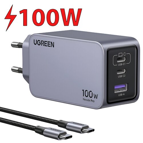 Ładowarka sieciowa UGREEN Nexode Pro 100W Szary