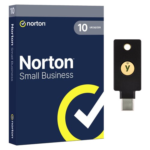 Klucz zabezpieczający YUBICO YubiKey 5C NFC + Antywirus NORTON Small Business 2.0 250GB 10 URZĄDZEŃ 1 ROK Kod aktywacyjny
