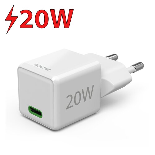 Ładowarka sieciowa HAMA Supermini PD/QC 20W Biały
