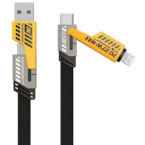 Kabel USB Typ-C/USB - USB Typ-C/Lightning AWEI CL-226 1.2 m Czarny