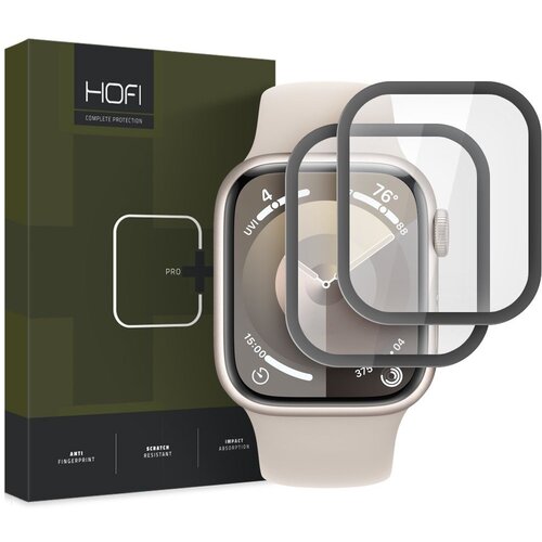 Szkło hybrydowe HOFI Hybrid Glass do Apple Watch 7/8/9 (41 mm) Czarny