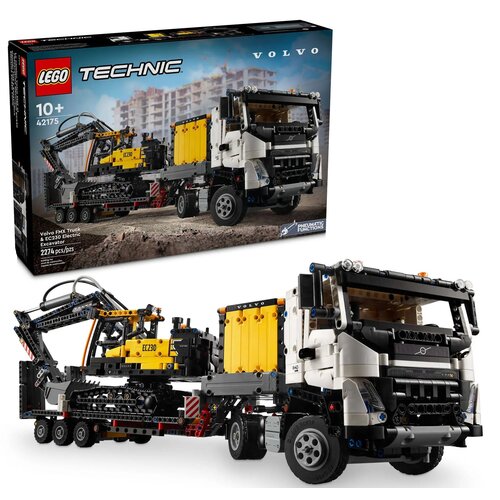 LEGO 42175 Technic Ciężarówka Volvo FMX i koparka EC230 Electric