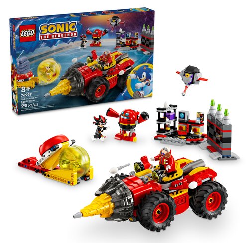 LEGO 76999 Sonic the Hedgehog Super Sonic kontra Egg Drillster