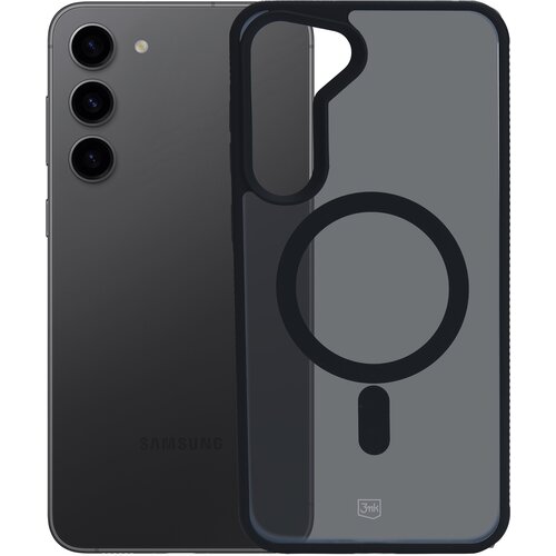 Etui 3MK Smoke MagCase do Samsung Galaxy S24 Czarny transparentny