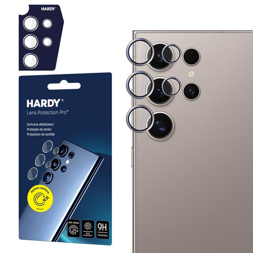 Szkło hartowane na obiektyw 3MK Hardy Lens Protection Pro do Samsung Galaxy S24 Ultra Szary
