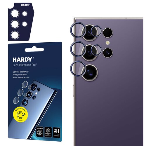Szkło hartowane na obiektyw 3MK Hardy Lens Protection Pro do Samsung Galaxy S24 Ultra Fioletowy