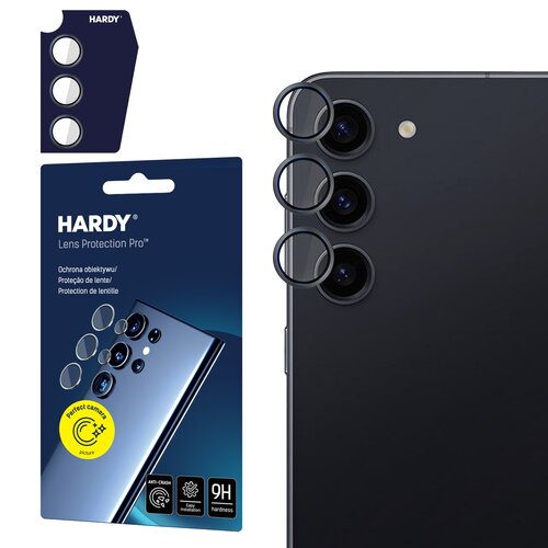 Szkło hartowane na obiektyw 3MK Hardy Lens Protection Pro do Samsung Galaxy S24+ Czarny