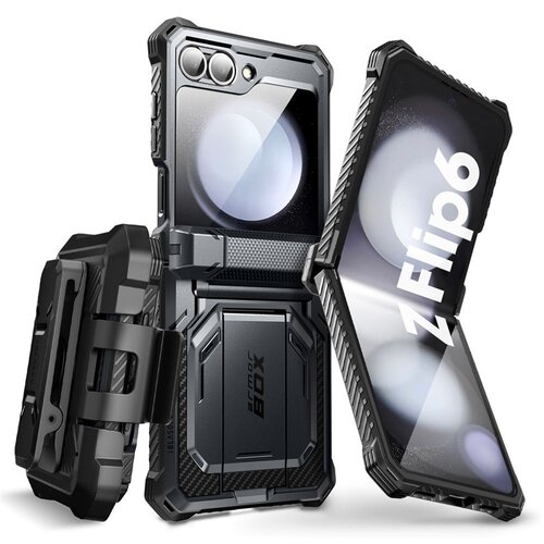 Etui SUPCASE Iblsn ArmorBox do Samsung Galaxy Z Flip 6 Czarny