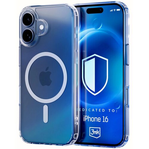 Etui 3MK MagCase do Apple iPhone 16 Transparentny