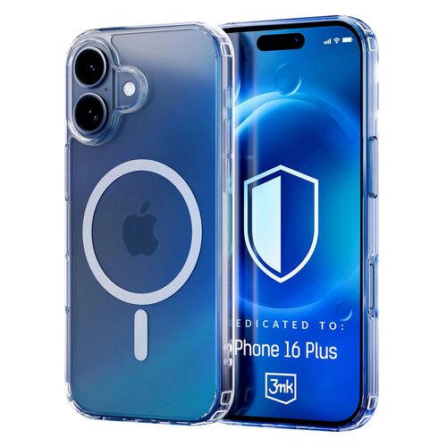 Etui 3MK MagCase do Apple iPhone 16 Plus Transparentny