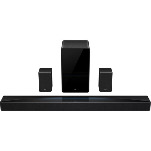 Soundbar TCL Q85HE Czarny 7.1.4-kanałowy, Bezprzewodowy Subwoofer, Wi-Fi, BT, AirPlay2, HDMI eARC, Dolby Atmos, DTS:X