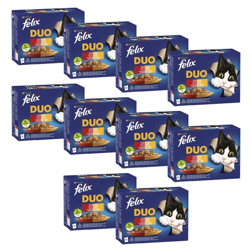 Karma dla kota FELIX Fantastic Duo Wiejskie Smaki w galaretce (120 x 85 g)