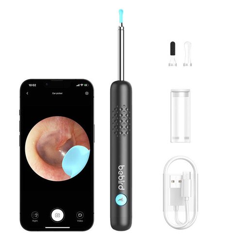 Otoskop z kamerą BEBIRD R1 Czarny
