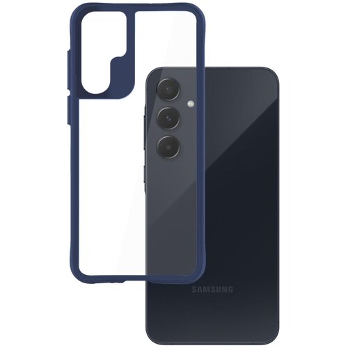 Etui 3MK Satin Armor Case+ do Samsung Galaxy A55 5G Przezroczysto-niebieski
