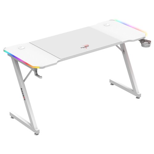 Biurko gamingowe HUZARO Hero 3.3 RGB Biały