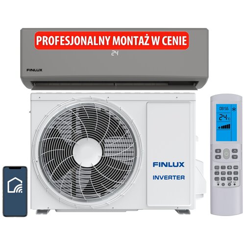 Klimatyzator Split, Pompa ciepła powietrze - powietrze FINLUX FN-AC1S09GR z usługą montażu