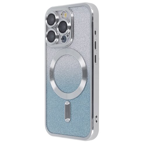 Etui TECTO SHIELD SparkleFlex Mag do Apple iPhone 15 Pro Srebrny Gradient