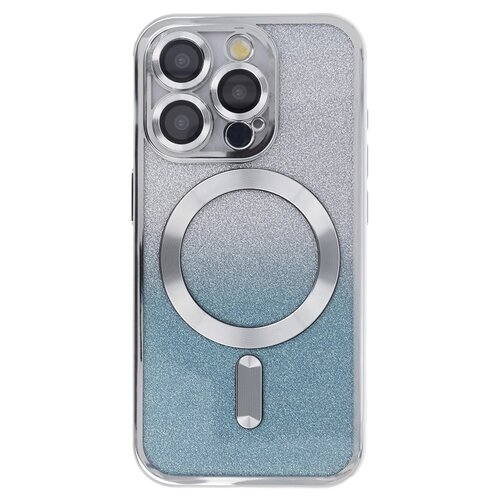 Etui TECTO SHIELD SparkleFlex Mag do Apple iPhone 15 Pro Max Srebrny Gradient