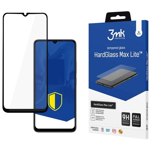 Szkło hartowane 3MK HardGlass Max Lite Black do Xiaomi Redmi 13C 5G