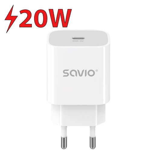 Ładowarka sieciowa SAVIO LA-09 20W Biały