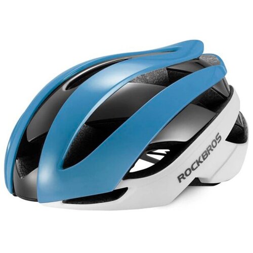 Kask rowerowy ROCKBROS 10110004003 Niebiesko-biały Szosowy (rozmiar L)