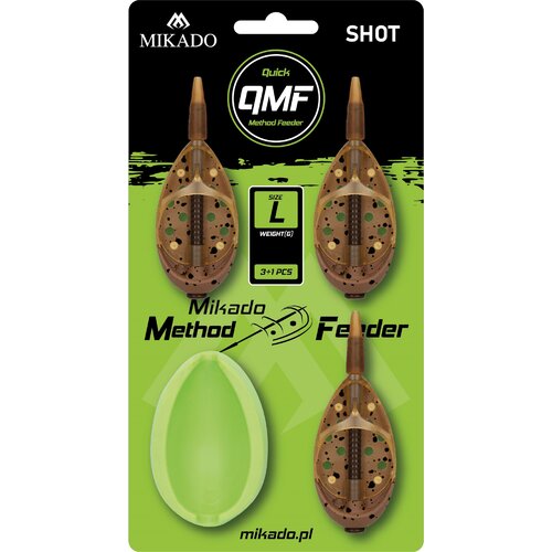 Koszyk do metody MIKADO Feeder Shot Q.M.F. L 3x40g + Foremka