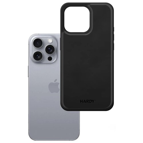 Etui 3MK Hardy Silky Leather MagCase do Apple iPhone 16 Pro Czarny