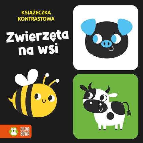 Książka Książeczka kontrastowa Zwierzęta na wsi (twarda okładka)