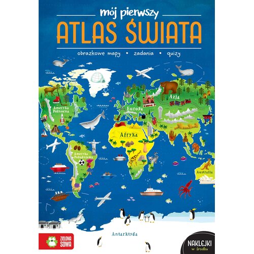 Książka z zadaniami Mój pierwszy atlas Świata (miękka okładka)