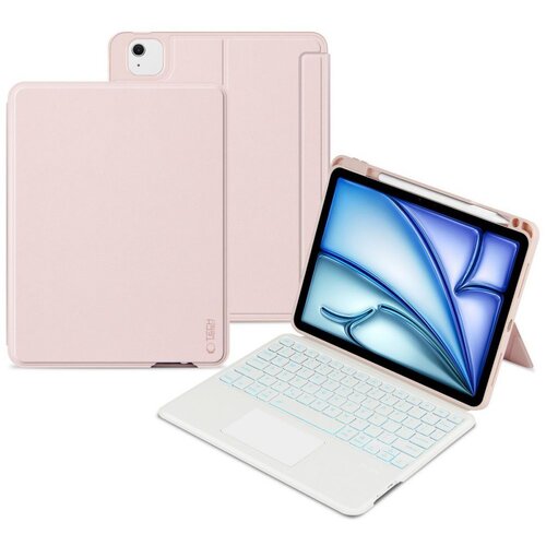Etui na iPad Air TECH-PROTECT SCMag Pen + Keyboard Różowy Klawiatura