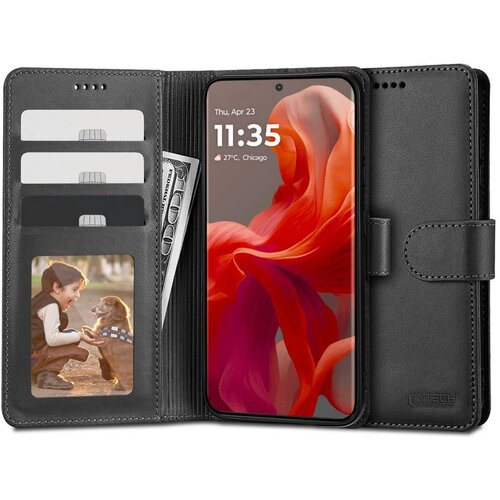 Etui TECH-PROTECT Wallet do Motorola Moto G85 5G Czarny