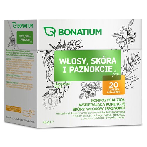 Herbata BONATIUM Włosy skóra i paznokcie Fix (20 sztuk)