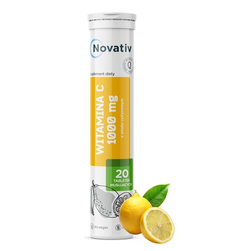 Witamina C NOVATIV 1000 Cytrynowy (20 tabletek)